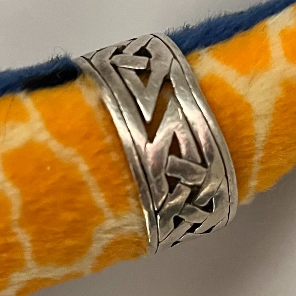 Men's Celtic Knot Ring 925 Sterling Silver Stamped Size 9.5 - Picture 4 of 5